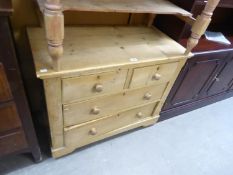 PINE CHEST OF TWO OTHER TWO DRAWERS