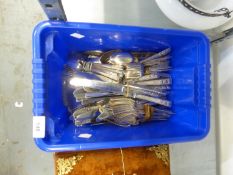 APPROX ONE HUNDRED AND FIFTY PIECE COMMUNITY PLATE PART SERVICE OF TABLE CUTLERY  (150)