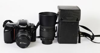 NIKON 35mm SLR F50 WITH 35-80mm LENS, plus polarizing filter and handbook [qty]