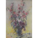 FRANTISEK STRAZNICKY (1913-1985) PASTEL Flowers in a vase Signed and dated (19)57 29 ¼” x 20 ¾” (