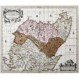 ANTIQUE HAND COLOURED MAP OF NORTHERN SCOTLAND (ROSSIA, SUTHERLANDIA, CATHENESIA ET STRATH-NAVERNIE’