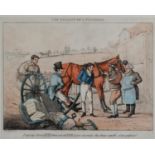 AFTER HENRY ALKEN PAIR OF HAND COLOURED ENGRAVINGS Coaching Scenes ‘The Remnants of a Stanhope’ ‘