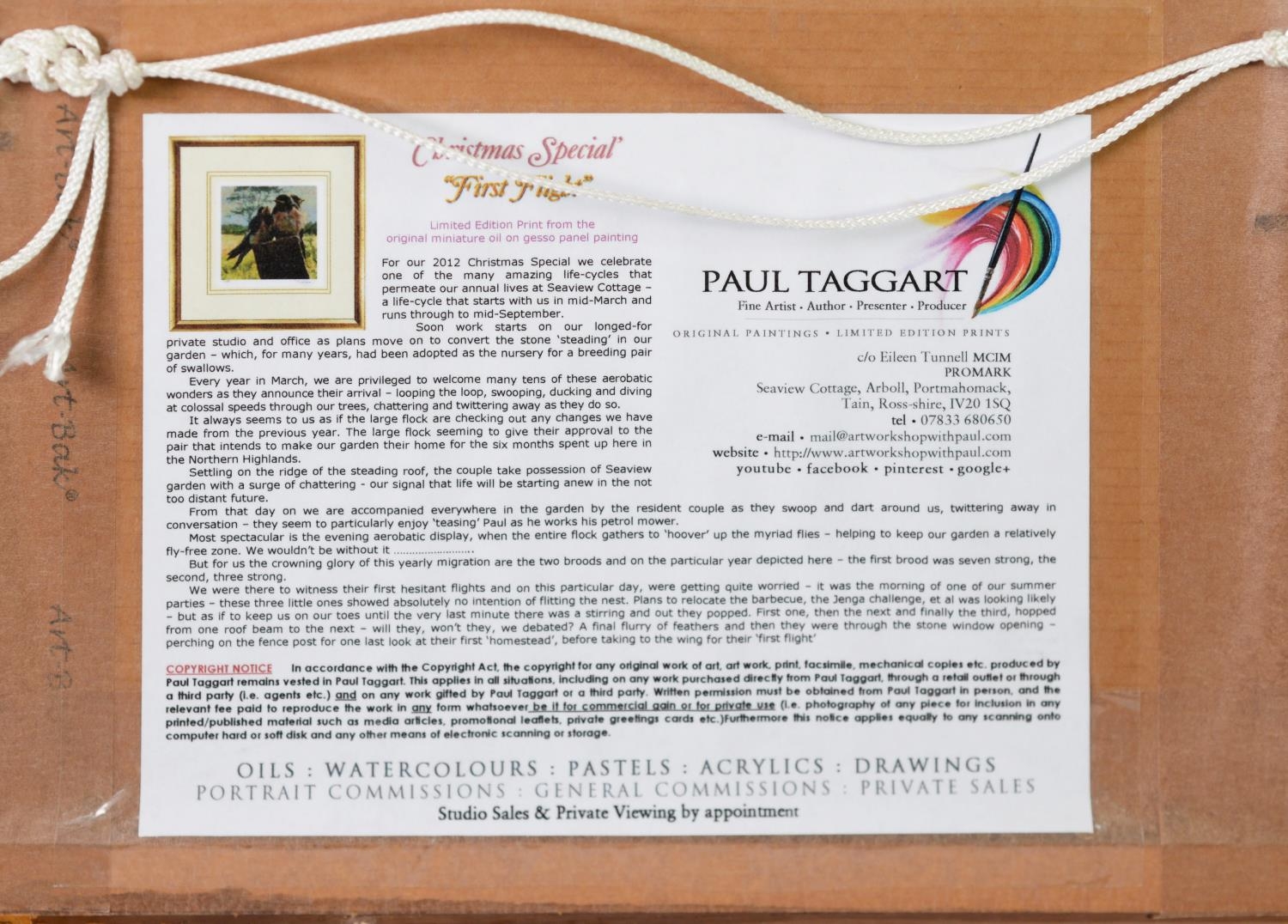 PAUL TAGGART (TWENTIETH/ TWENTY FIRST CENTURY) SET OF EIGHT ARTIST SIGNED LIMITED EDITION COLOUR - Image 4 of 11