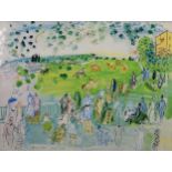 AFTER RAOUL DUFY COLOUR PRINT ‘Ascot 1935’ 20” x 26” (50.8cm x 66cm)