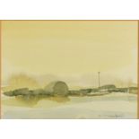 GERRY HALPIN (TWENTIETH/ TWENTY FIRST CENTURY) WATERCOLOUR Landscape Signed 4 ¾” x 6 ¼” (12cm x 15.