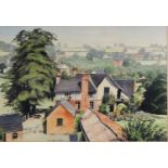 WILFRED BALL (Twentieth Century) WATERCOLOUR 'Church Farm, Dale Abbey' Signed lower centre, titled
