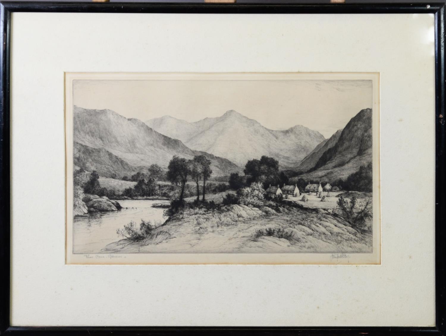 JOHN PARTINGTON? (LATE NINETEENTH/ EARLY TWENTIETH CENTURY) ARTIST SIGNED ETCHING ‘River Co(n)e, - Image 2 of 2