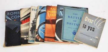 NINE CIRCA 1940s BOOKLETS, RELATING MAINLY TO THE R.A.F., PUBLISHED BY HIS MAJESTY'S STATIONERY
