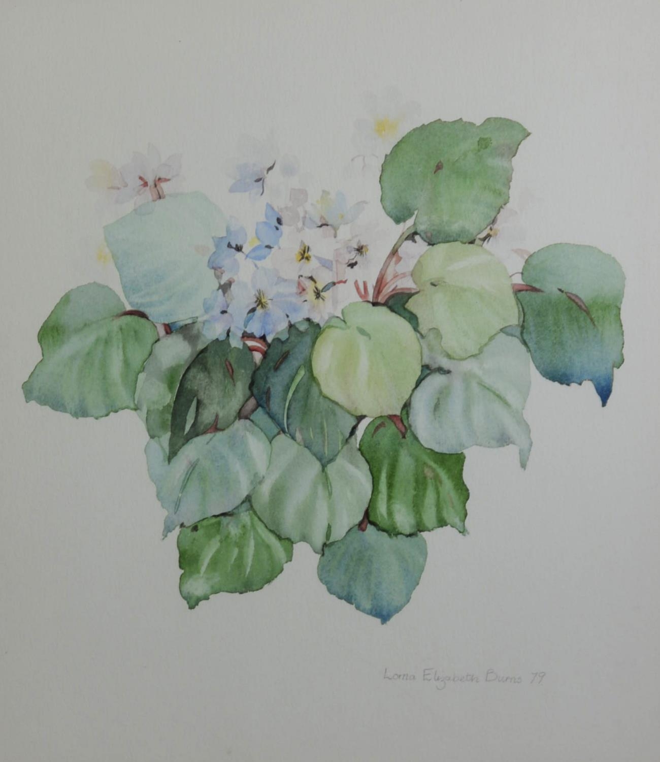 LORNA ELIZABETH BURNS (TWENTIETH CENTURY) SUITE OF TWELVE WATERCOLOUR DRAWINGS IN SETS OF FOUR - Image 6 of 7