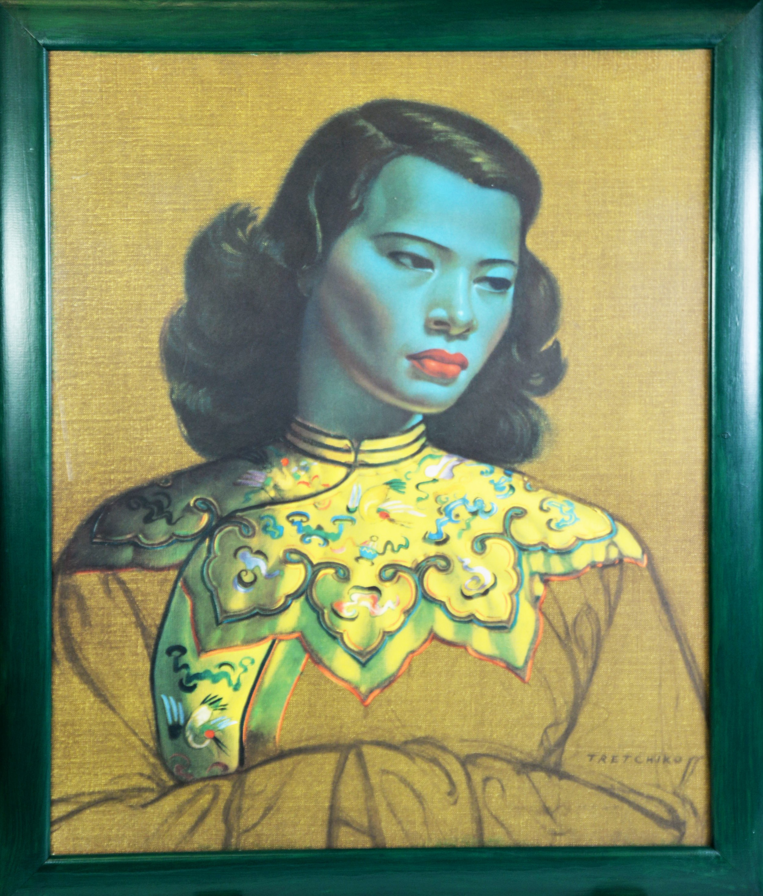 AFTER TRETCHIKOFF COLOUR PRINT ‘Miss Wong’ 23 ¼” x 19 ¼” (59cm x 48.9cm) - Image 2 of 2