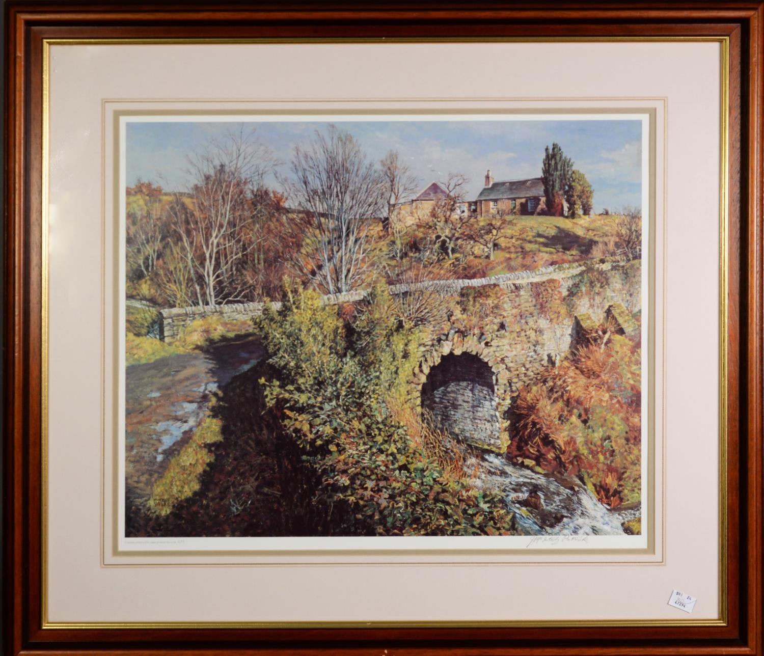 JAMES McINTOSH PATRICK OBE., RSA (1907-1998) ARTIST SIGNED LIMITED EDITION COLOUR PRINT 'Bridge - Image 2 of 2