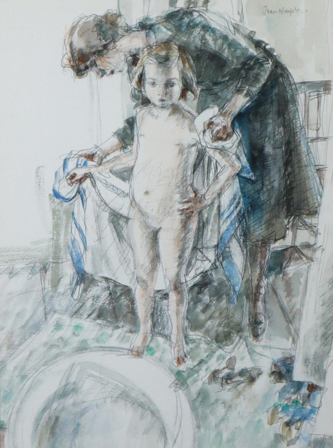 JEAN HARPER (1921-2005) WATERCOLOUR ‘Little Nude’ Signed, titled to label verso 10 ½” x 8” (26.7cm x