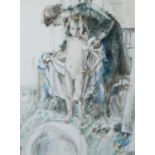 JEAN HARPER (1921-2005) WATERCOLOUR ‘Little Nude’ Signed, titled to label verso 10 ½” x 8” (26.7cm x