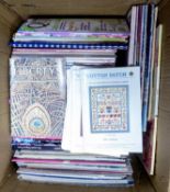VERY LARGE SELECTION OF GLOSSY MAGAZINES AND PAPERBACK PUBLICATIONS RELATING TO PATCHWORK AND OTHE