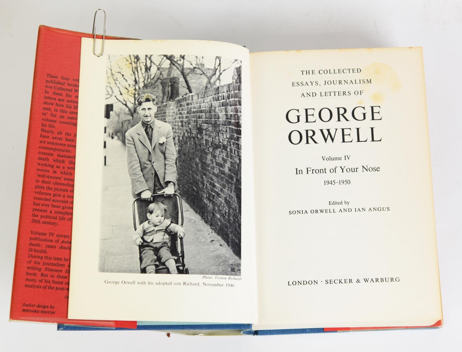 Sonia Orwell & Ian Angus - The Collected Essays, Journalism and Letters of George Orwell, 4 Vol, pub - Image 4 of 5