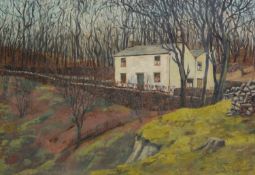 HARRY KINGSLEY (1914-1998) OIL ON BOAD ‘Grindlow, Woods, Buxton’ Signed and dated 1958, titled to ‘