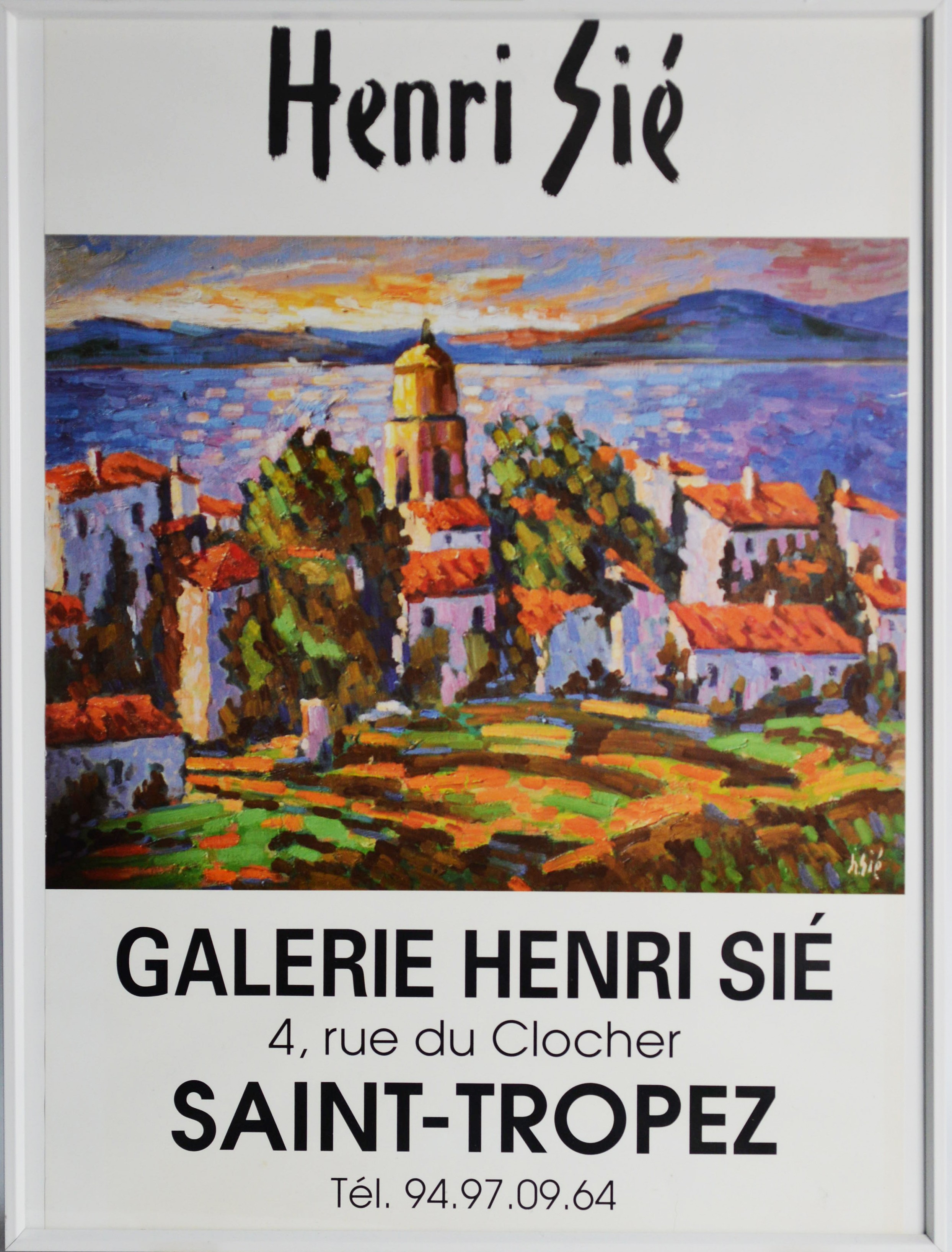 HENRI SIE (b.1936) TWO COLOUR ADVERTISING POSTERS ‘Galerie Henri Sie….’ 23 ½” x 17 ½” (59.7cm x 44. - Image 3 of 3