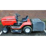 A SIT-ON LAWN MOWER, LAWNFITE, MODEL 550, 12.5 HP, 30" BLADE CUT, WITH KEY AND MANUALS