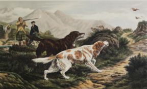 AFTER BASIL BRADLEY, BY W SUMMERS PAIR OF COLOUR ENGRAVINGS ‘Grouse Shooting’ ‘Woodcock Shooting’ 14