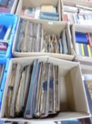 A LARGE QUANTITY OF 78RPM GRAMOPHONE RECORDS, MIXED GENRE INCLUDING; EASY LISTENING, CLASSICAL,