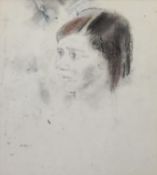 JOHN BOLD (1895-1979) PENCIL DRAWING Female head portrait Signed and dated (19)67 10” X 9” (25.4cm x