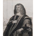 AFTER THE SEVENTEENTH CENTURY ORIGINAL PAINTING STIPPLE ENGRAVING ‘Hyde, Earl of Clarendon, from the