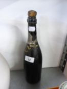 A VINTAGE MID TWENTIETH CENTURY BULMER AND CO., OF HEREFORD CHAMPAGNE STYLE PERRY BOTTLE WITH PART