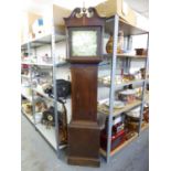 A LATE EIGHTEENTH CENTURY OAK CASED 30HR LONGCASE CLOCK (NEWARK FACE) (A.F.)