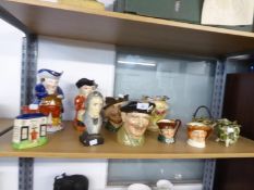 SELECTION OF CHINAWARE TO INCLUDE; TWO ROYAL DOULTON CHARACTER JUGS viz; 'MONTY' and 'ROBIN HOOD',