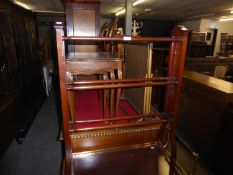 GEORGE V MAHOGANY TOWEL RAIL