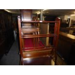 GEORGE V MAHOGANY TOWEL RAIL