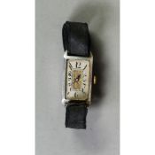 LADY'S TEGRA SWISS ART DECO SILVER WRISTWATCH with mechanical movement, (c/r not working)