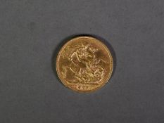 EDWARD VII 1907 GOLD FULL SOVEREIGN (EF)