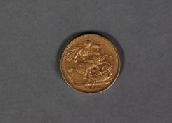 VICTORIAN 1894 GOLD FULL SOVEREIGN, (F)