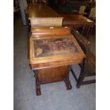 A VICTORIAN WALNUTWOOD DAVENPORT DESK (A.F.)