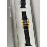 LADY'S RADO, FLORENCE, SWISS WRISTWATCH, ref 153, the narrow rectangular black dial with four