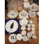 ROYAL ALDERLEY 'ADELPHI' PART TEA SERVICE ORIGINALLY FOR 6 PERSONS AND A ROYAL STAFFORD TROUSSEAU