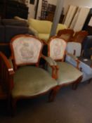 PAIR OF EPSTEIN BROS. FAUTEUIL CHAIRS [2]
