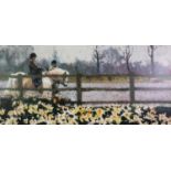 ROLF HARRIS (b.1930) ARTIST SIGNED LIMITED EDITION DELUXE COLOUR PRINT ON CANVAS ‘Riding in the