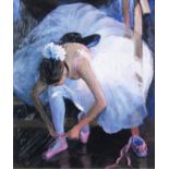 SHEREE VALENTINE DAINES (b.1959) #ARTIST SIGNED LIMITED EDITION COLOUR PRINT ‘The Pink Slipper’ (