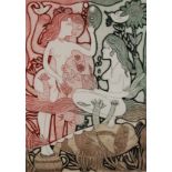 PEGGY HINAEKIAN (19th/20th CENTURY) Pair of limited edition colour etchings 'Le temps d'aimer'