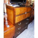 GEORGE V MAHOGANY TALLBOY