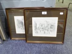 FOUR ARTHUR DELANEY LIMITED EDITION BLACK AND WHITE PRINTS OF MANCHESTER 244/850 ALL SIGNED (