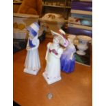 KATE GREENAWAY FOR ROYAL DOULTON, TWO CHINA FIGURES, LORI, HN2801 and LUCY, HN2863, and ANOTHER