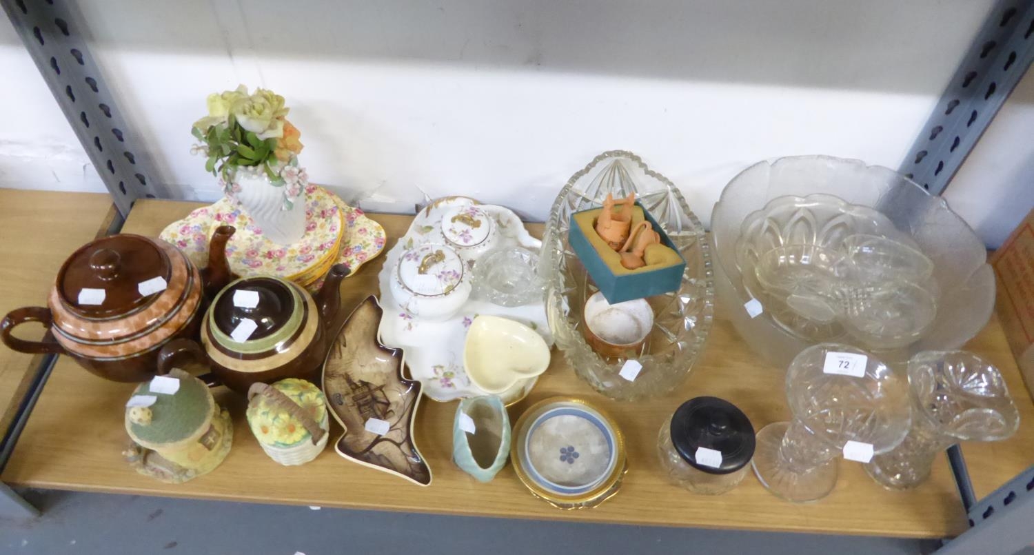 QUANTITY OF MISCELLANEOUS DOMESTIC CHINA AND GLASS