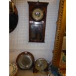 SMITHS CLOCK AND BAROMETER AND ANOTHER BAROMETER (3)