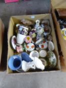 SELECTION OF SMALL DECORATIVE CHINA ITEMS TO INCLUDE; VASES ETC... INCLUDING; A YEAR 2000 ROYAL
