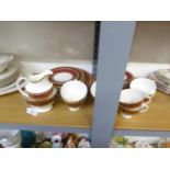 MODERN ROYAL DOULTON PORCELAIN 'BUCKINGHAM' PATTERN 33 PIECE PART DINNER AND TEA SERVICE (33)