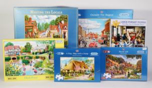 GIBSON'S JIGSAW PUZZLES, mainly 500 pieces, bagged and boxed, approximately 20