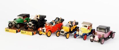 TWO CORGI CLASSICS DIE CAST VINTAGE CARS each mounted on a cardboard plinth, viz 1927 Bentley and